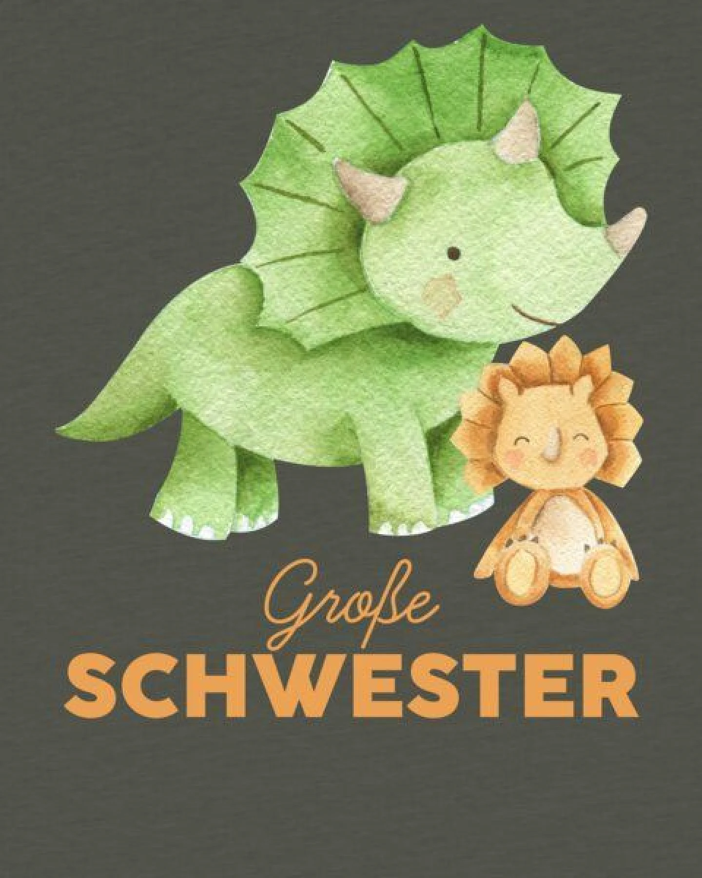 watabout.kids T-Shirt Kinder Dinosaurier 07 Große Schwester – Ansicht 2