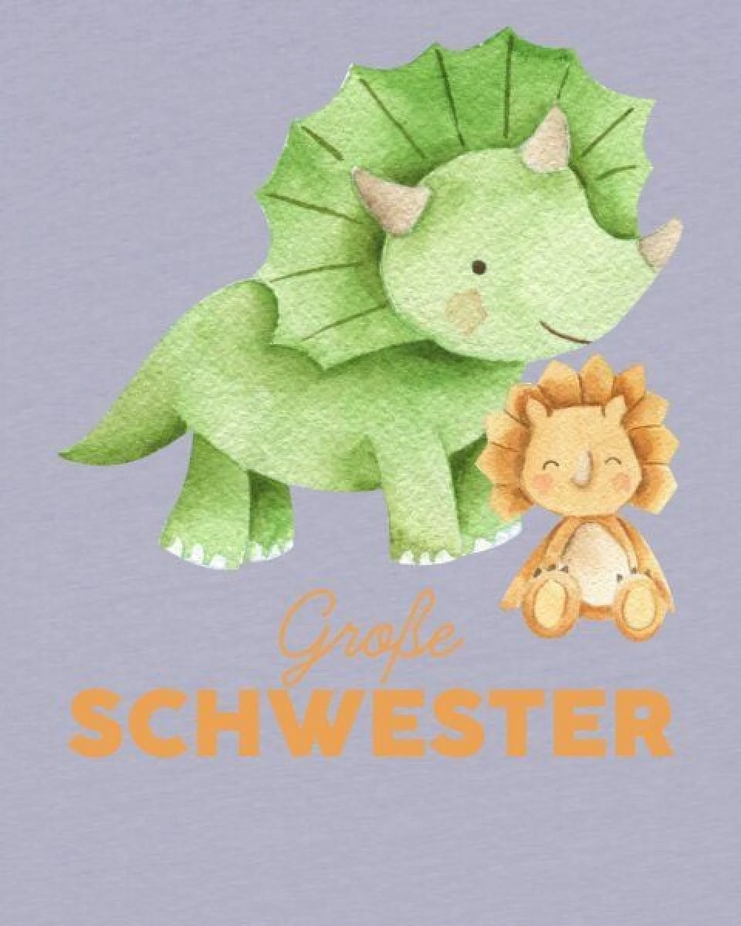 watabout.kids T-Shirt Kinder Dinosaurier 07 Große Schwester – Ansicht 2