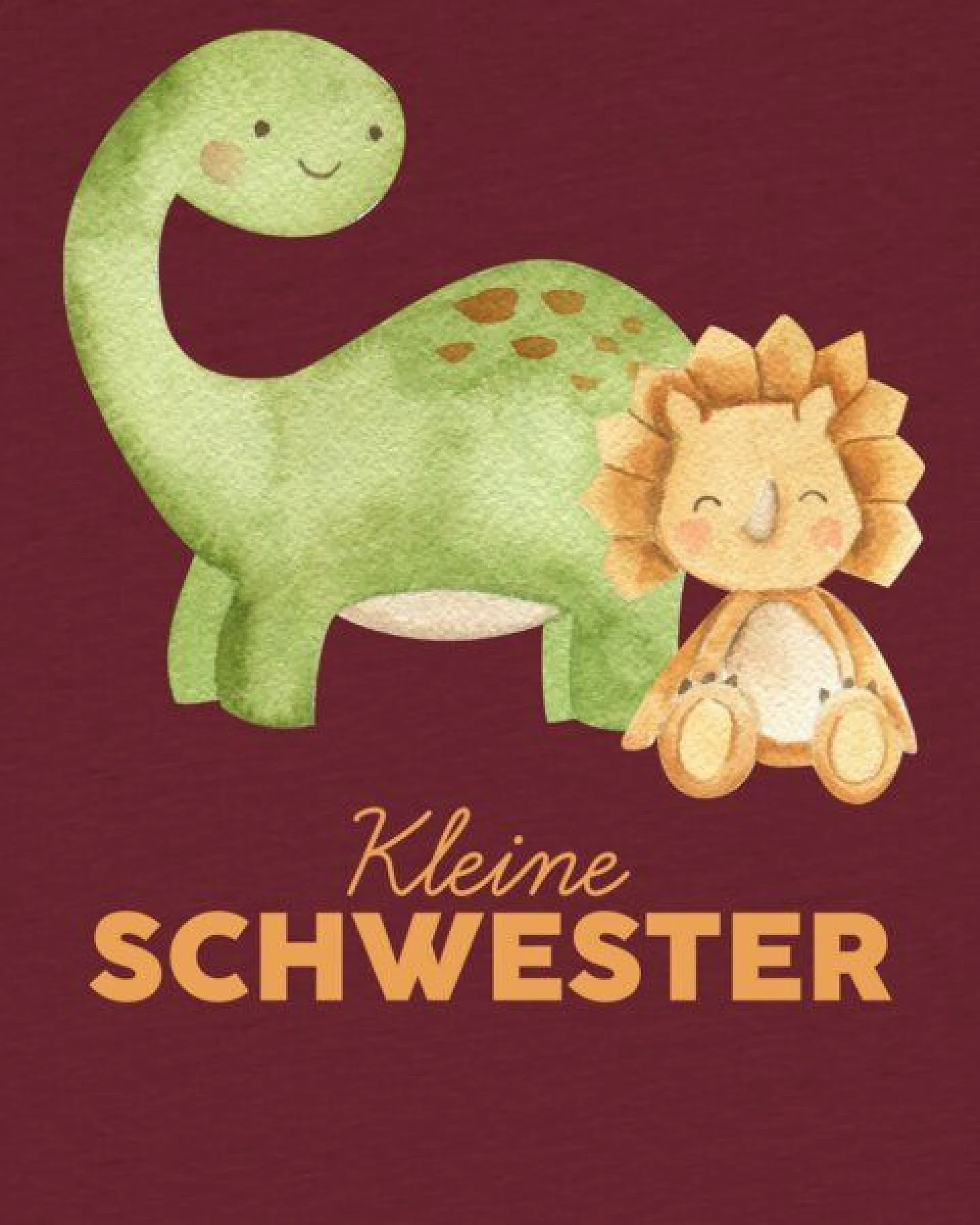 watabout.kids T-Shirt Kinder Dinosaurier 06 Kleine Schwester – Ansicht 2