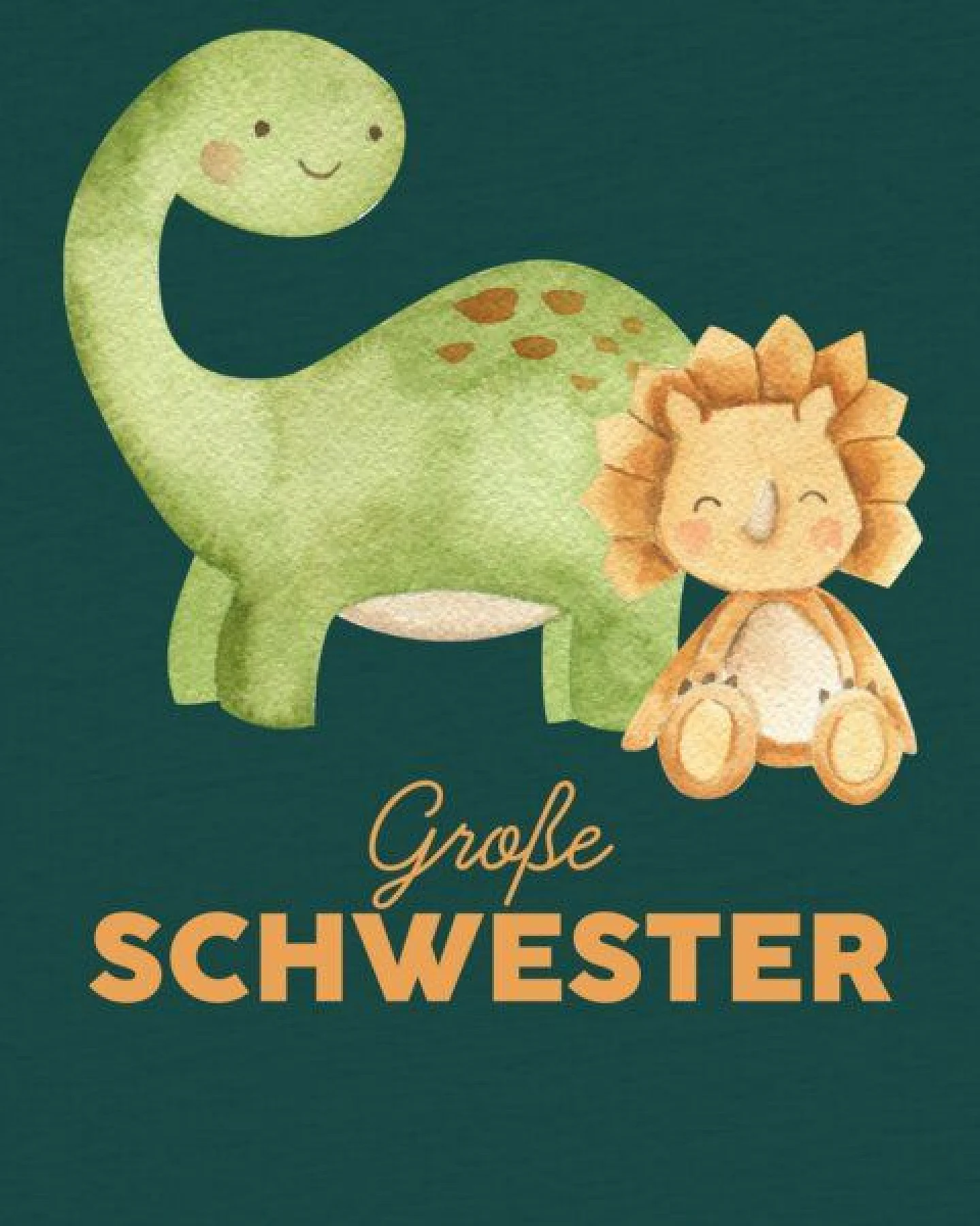 watabout.kids T-Shirt Kinder Dinosaurier 06 Große Schwester – Ansicht 2
