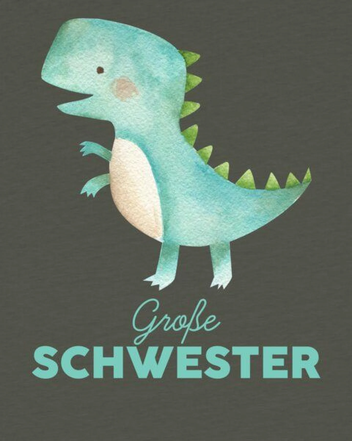 watabout.kids T-Shirt Kinder Dinosaurier 03 Große Schwester – Ansicht 2