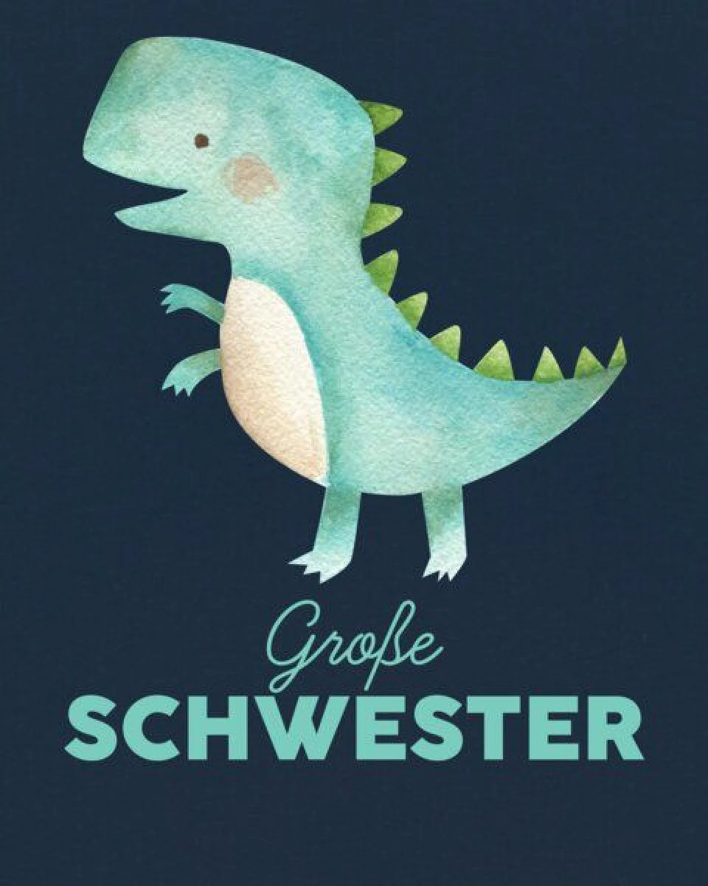 watabout.kids T-Shirt Kinder Dinosaurier 03 Große Schwester – Ansicht 2