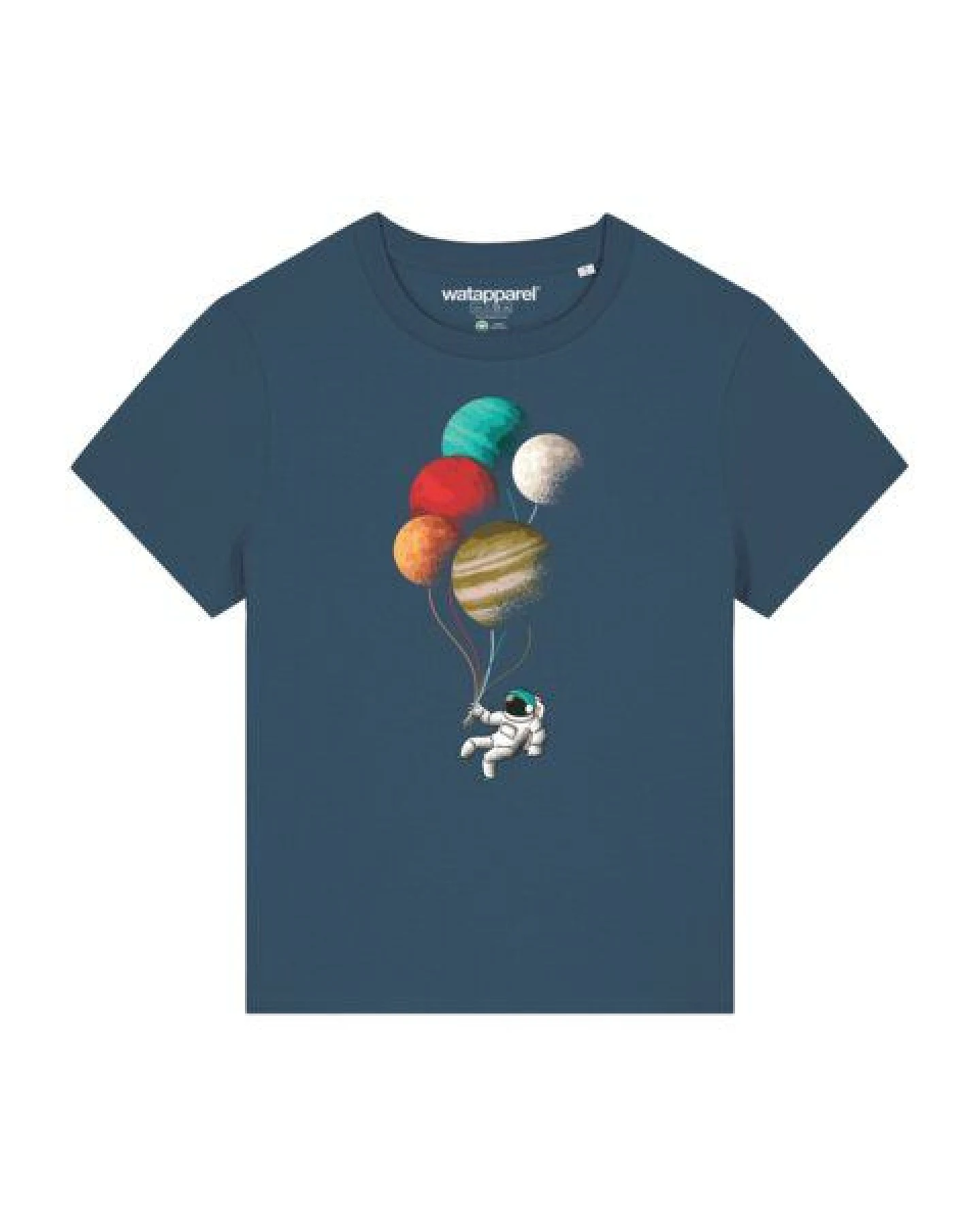 watapparel T-Shirt Frauen Balloon Spaceman – Ansicht 2