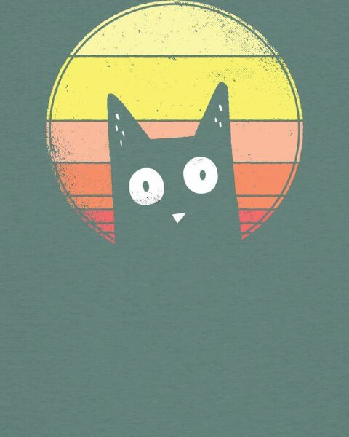 watapparel T-Shirt Frauen Sunset Cat – Ansicht 3