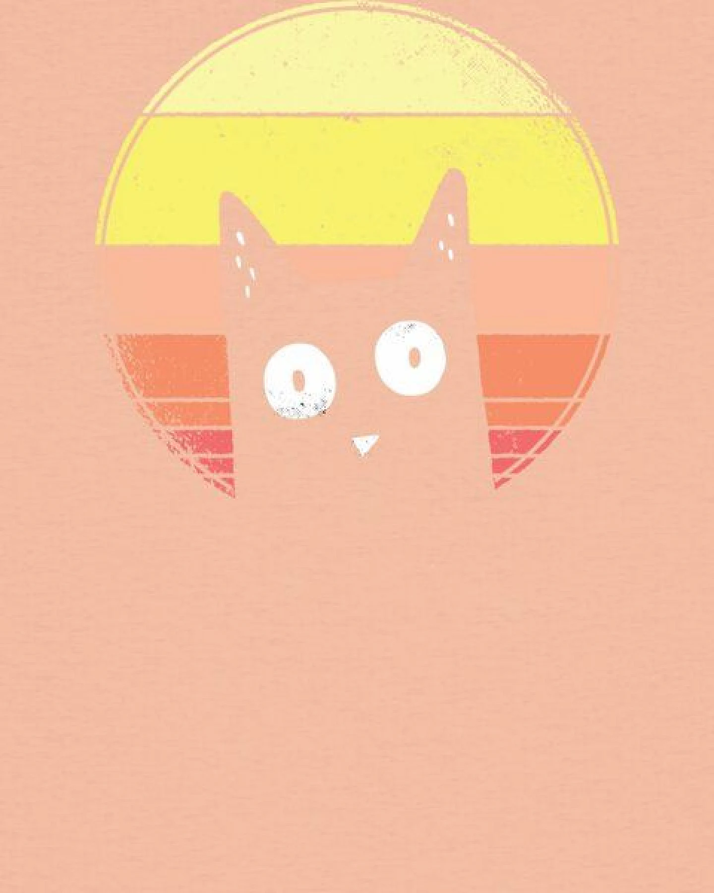 watapparel T-Shirt Frauen Sunset Cat – Ansicht 3