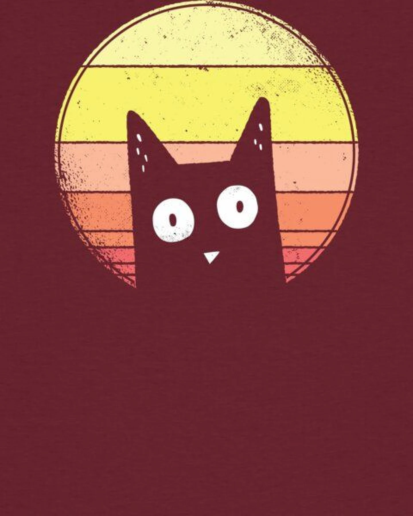 watapparel T-Shirt Frauen Sunset Cat – Ansicht 3