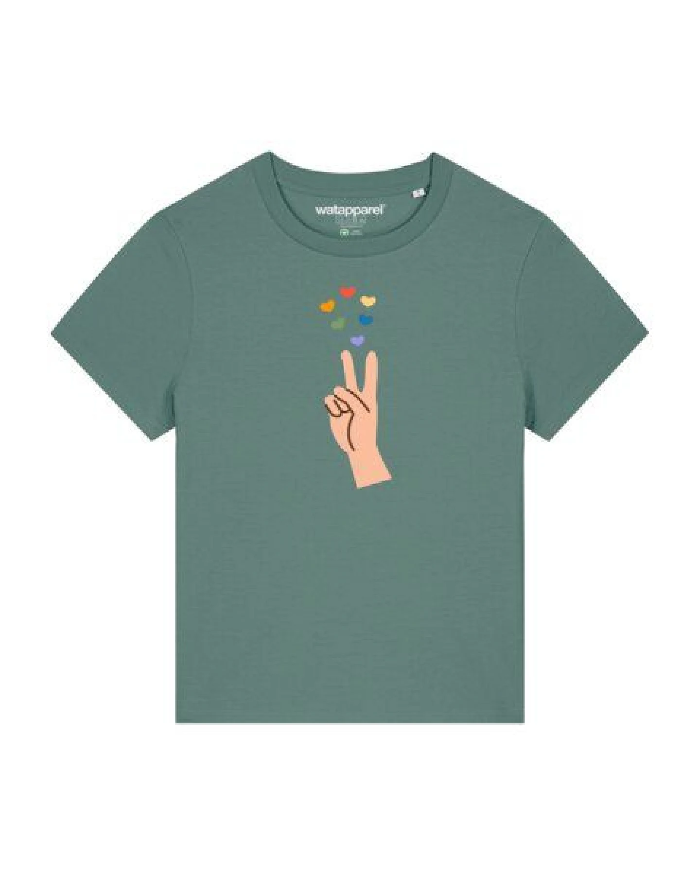 watapparel T-Shirt Frauen Spread Love – Ansicht 2