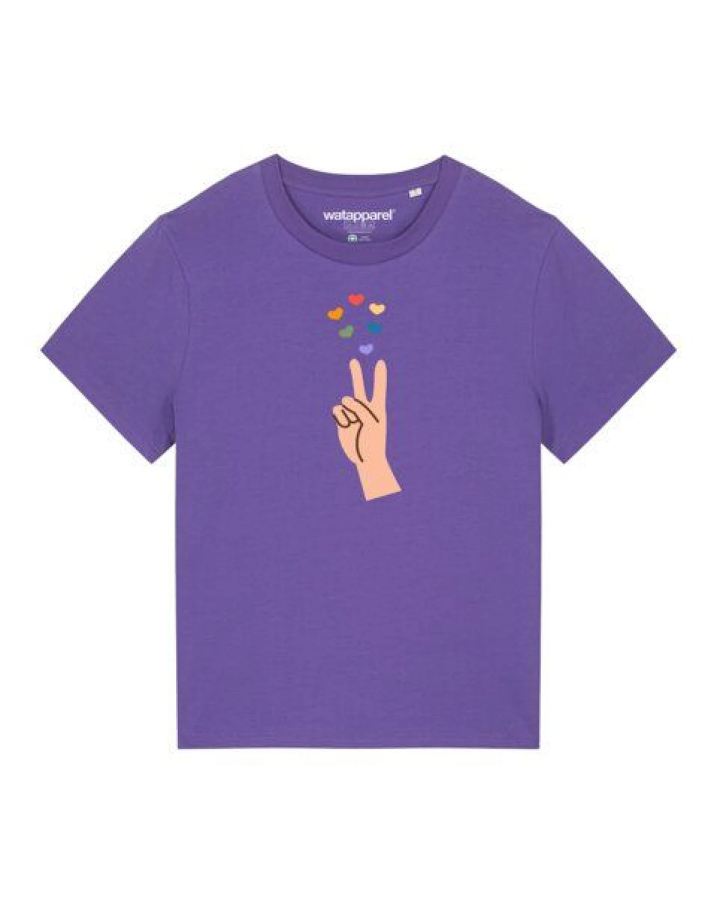 watapparel T-Shirt Frauen Spread Love – Ansicht 2