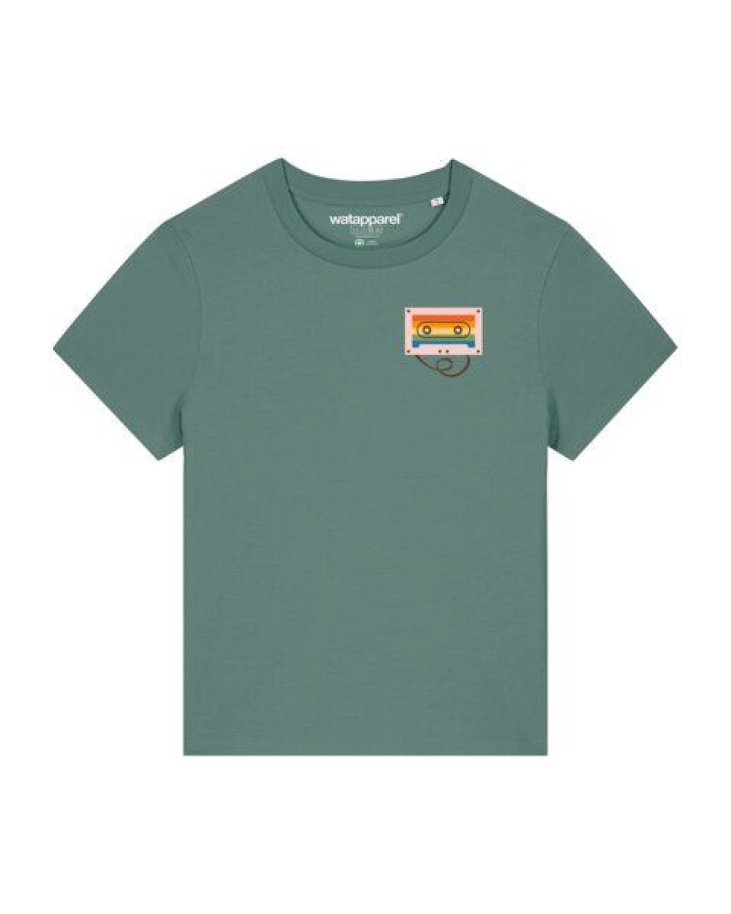 watapparel T-Shirt Frauen Rainbow Cassette – Ansicht 2