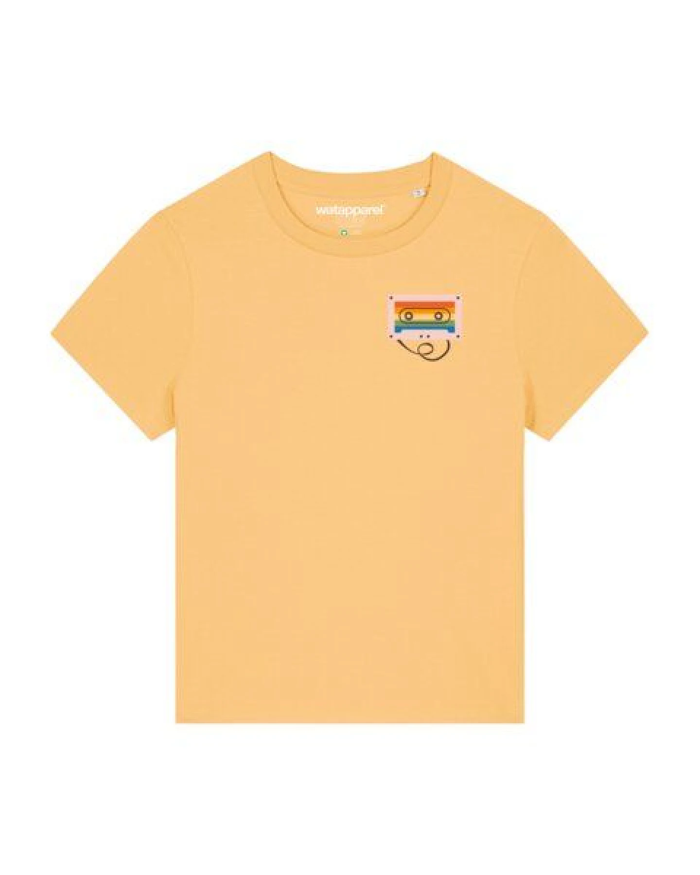 watapparel T-Shirt Frauen Rainbow Cassette – Ansicht 2