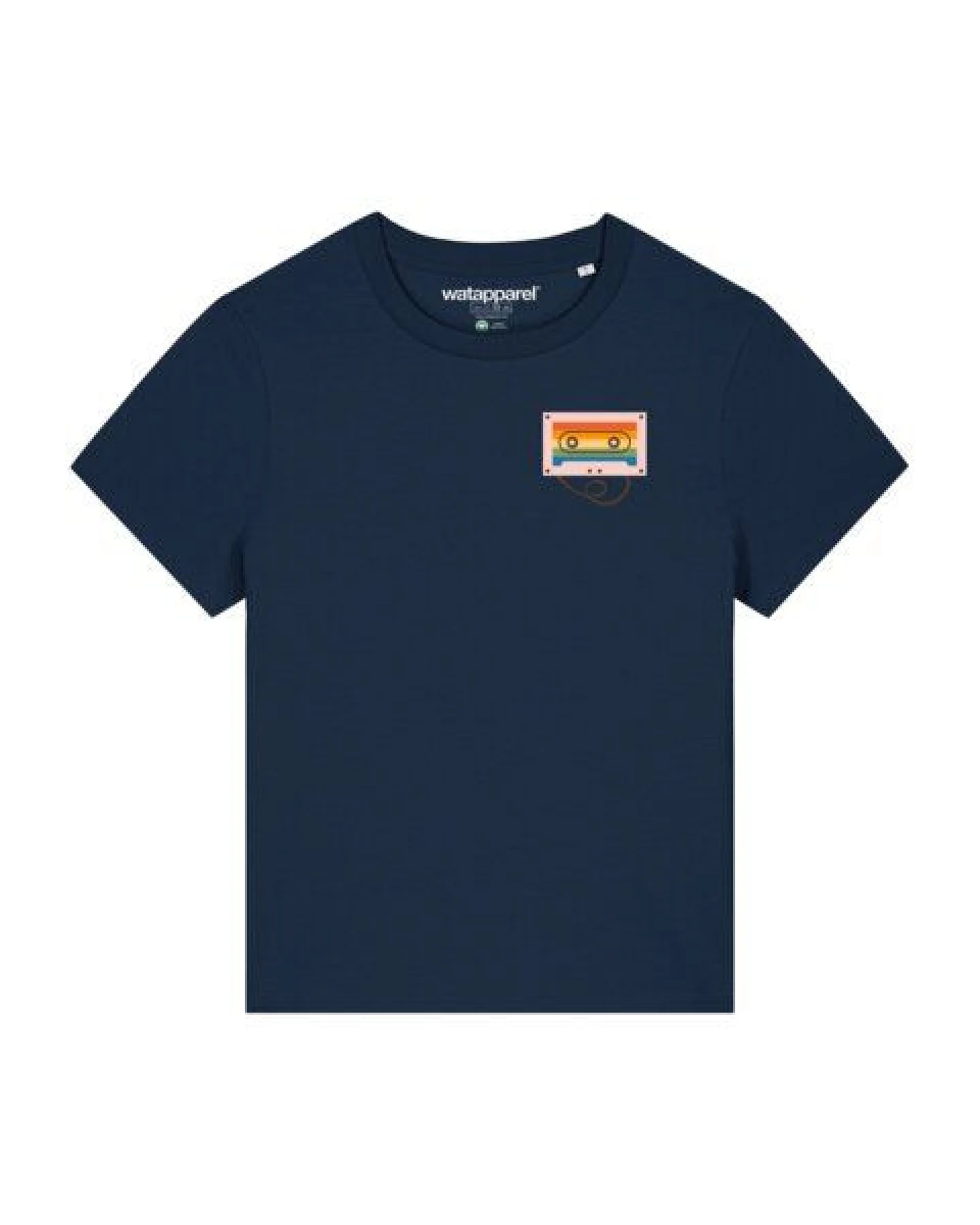 watapparel T-Shirt Frauen Rainbow Cassette – Ansicht 2