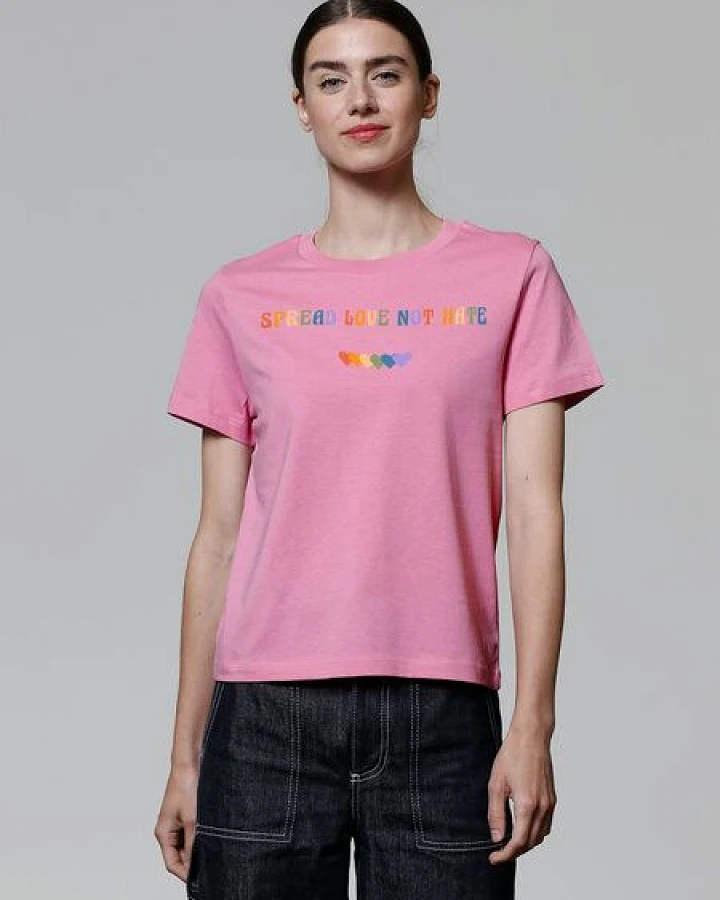 watapparel T-Shirt Frauen Spread Love not Hate