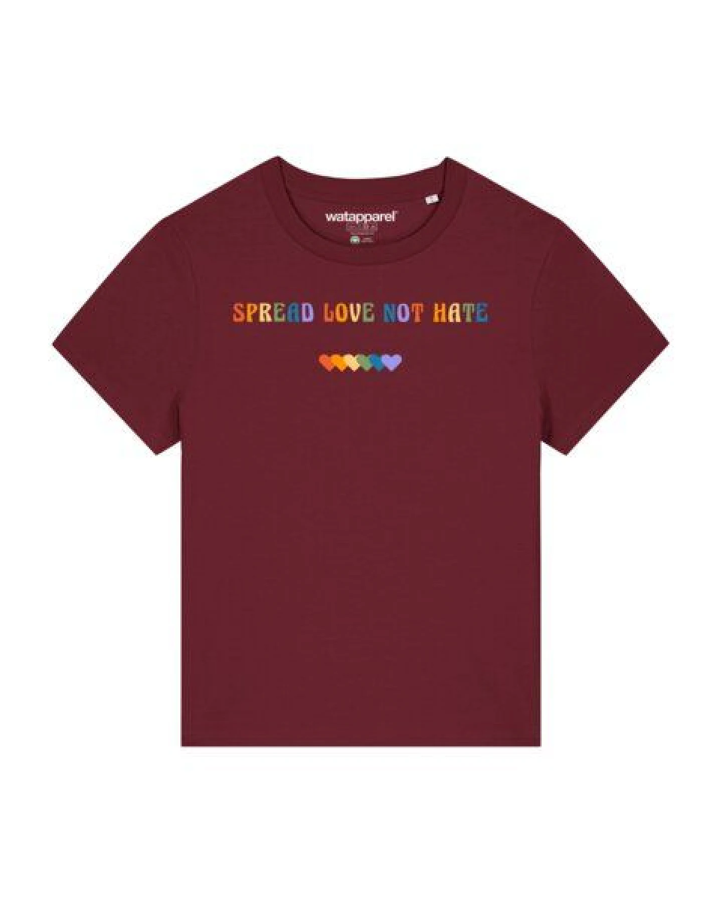 watapparel T-Shirt Frauen Spread Love not Hate – Ansicht 2