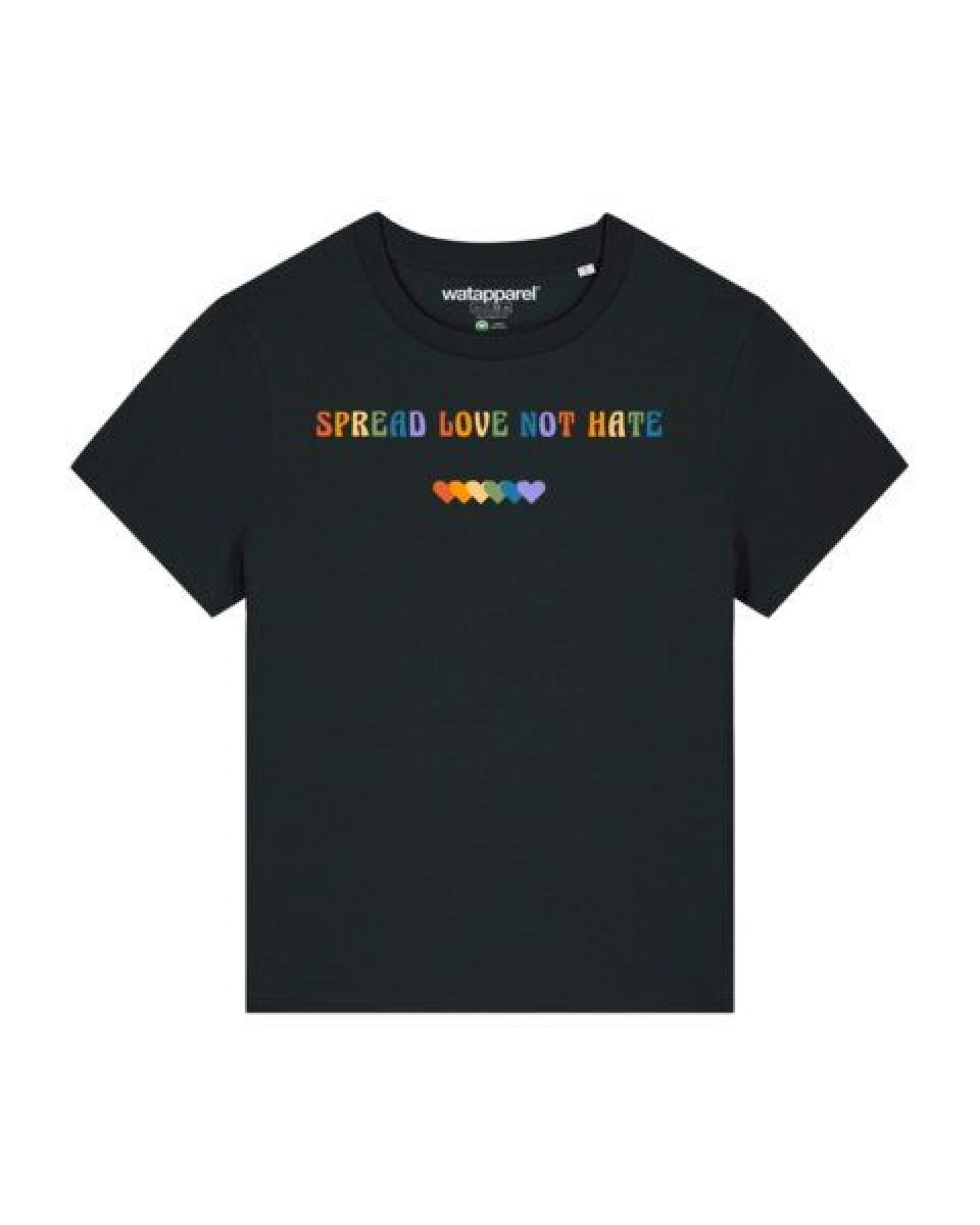 watapparel T-Shirt Frauen Spread Love not Hate – Ansicht 2