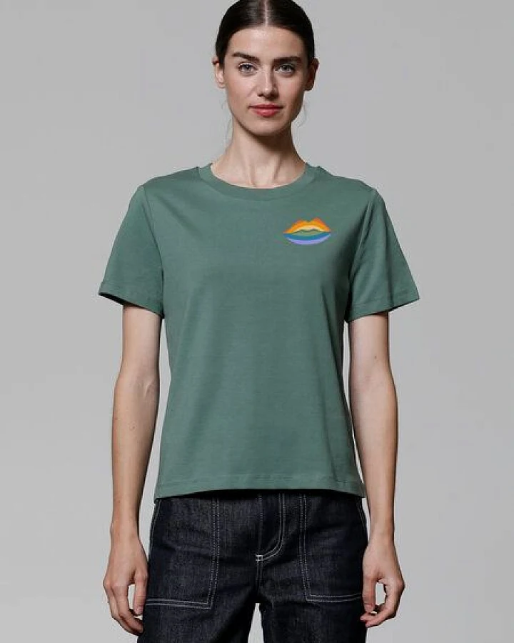 watapparel T-Shirt Frauen Kuss Kuss