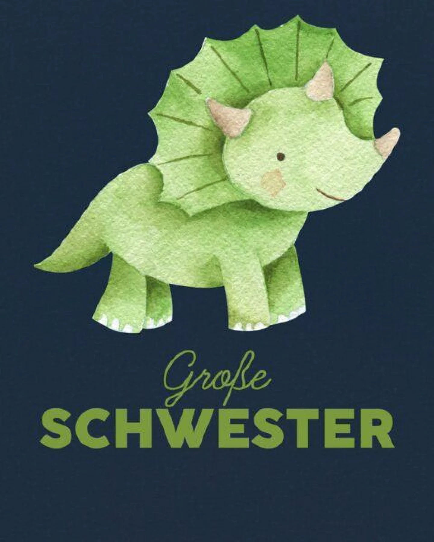 watabout.kids T-Shirt Kinder Dinosaurier 01 Große Schwester – Ansicht 2