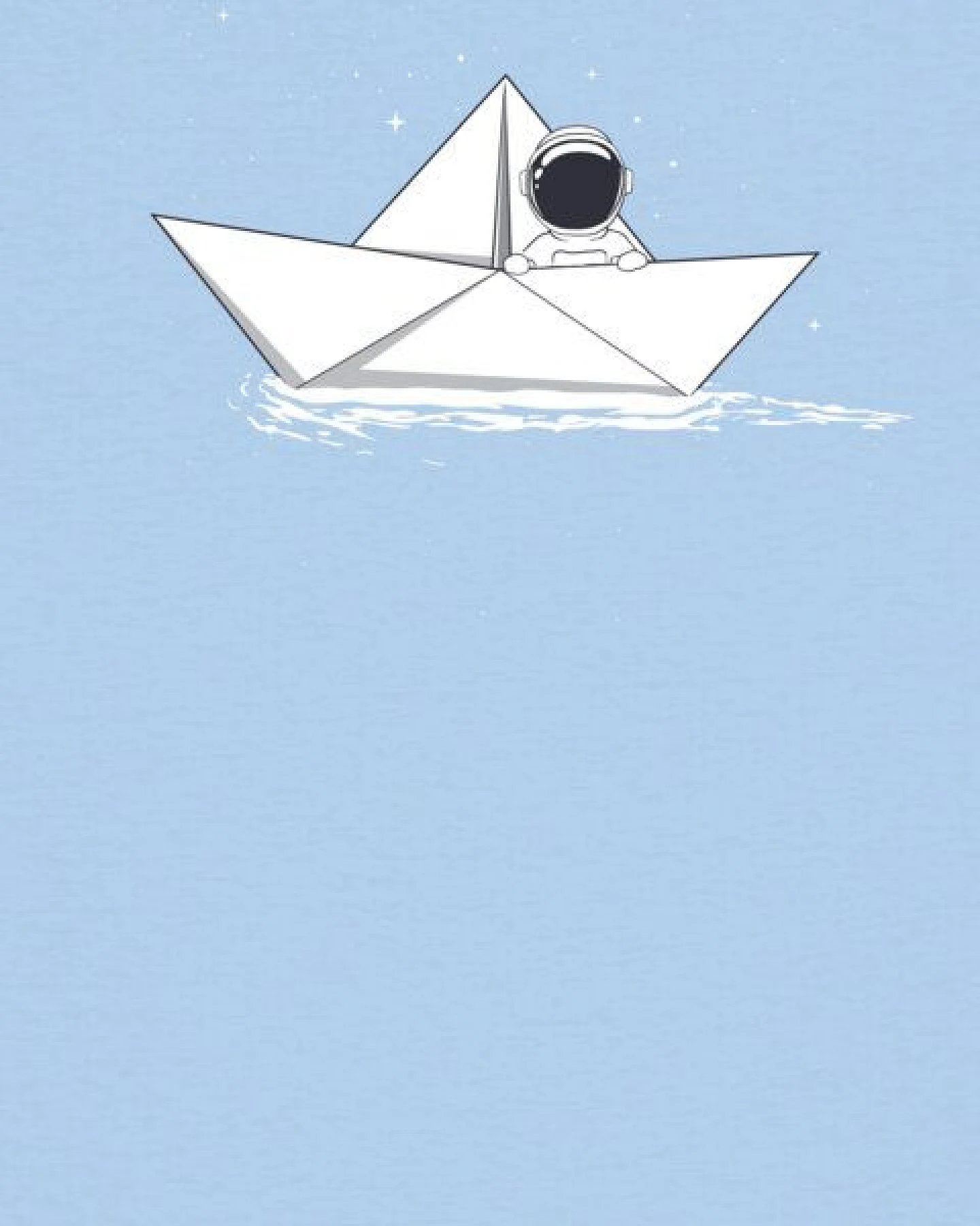 watapparel T-Shirt Frauen Astronaut in paper boat – Ansicht 3