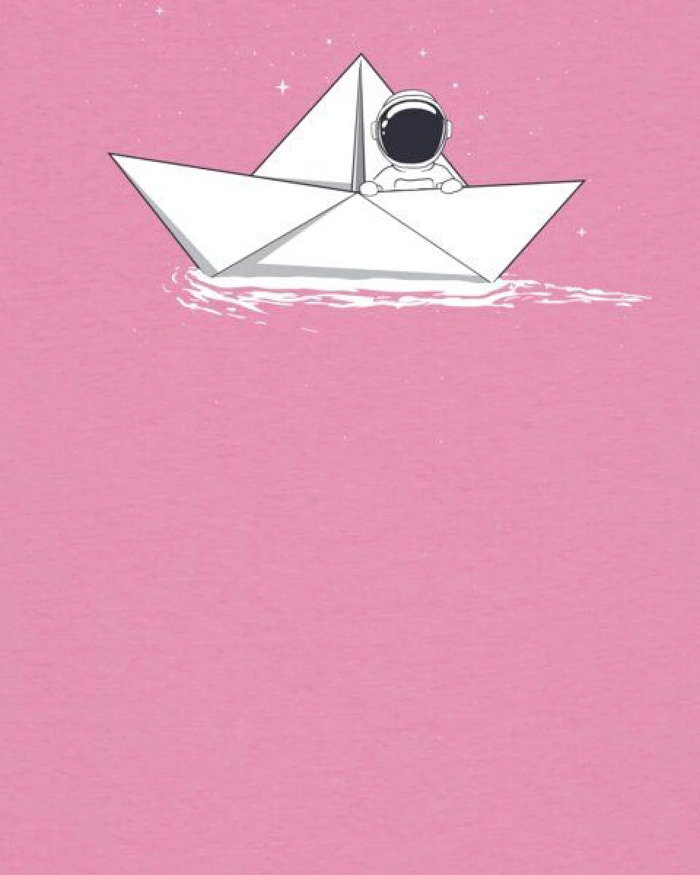 watapparel T-Shirt Frauen Astronaut in paper boat – Ansicht 3