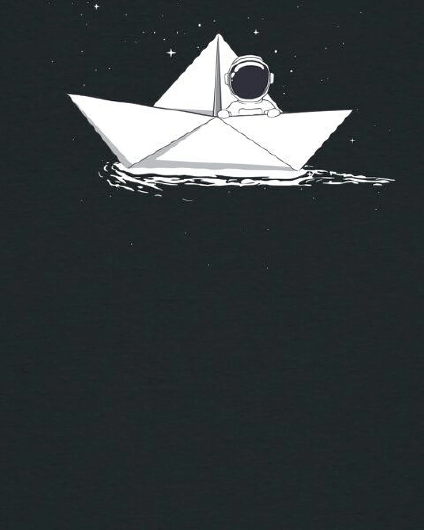 watapparel T-Shirt Frauen Astronaut in paper boat – Ansicht 3