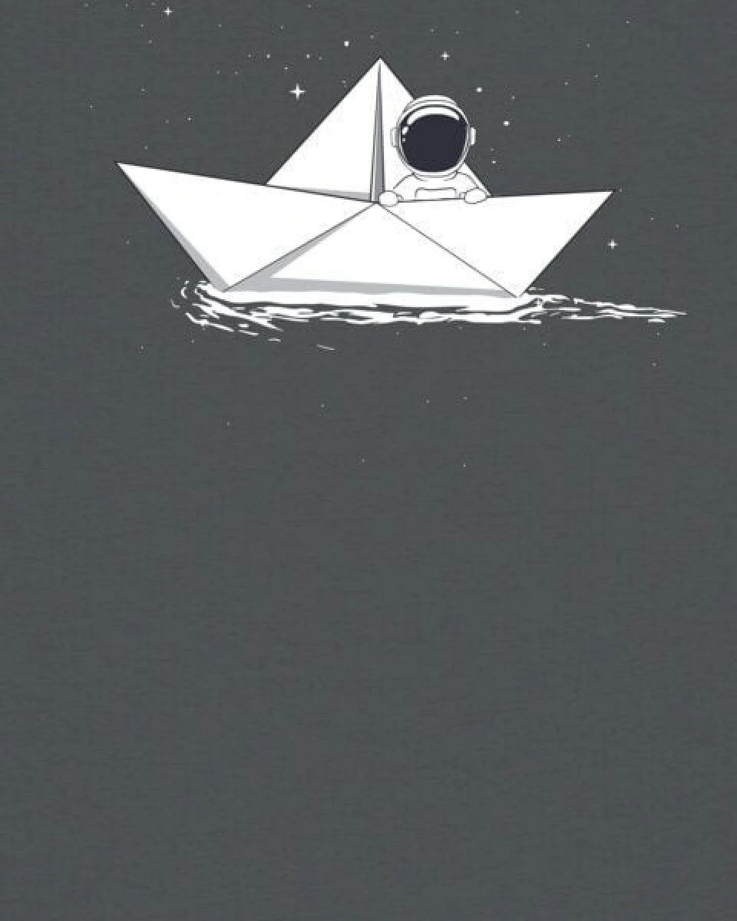 watapparel T-Shirt Frauen Astronaut in paper boat – Ansicht 3