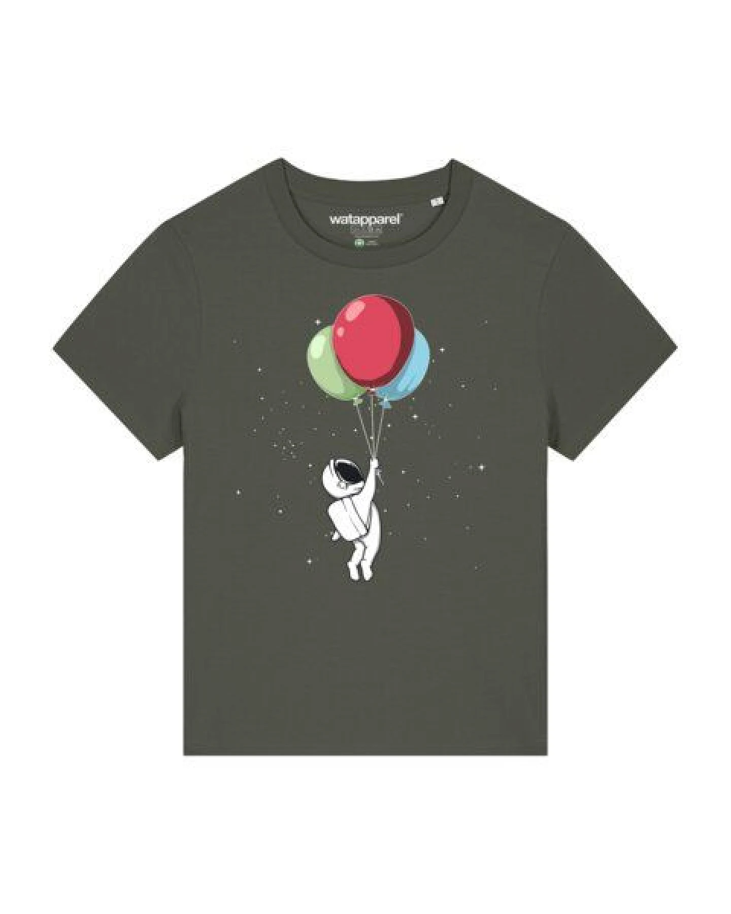 watapparel T-Shirt Frauen Little Balloon Astronaut – Ansicht 2