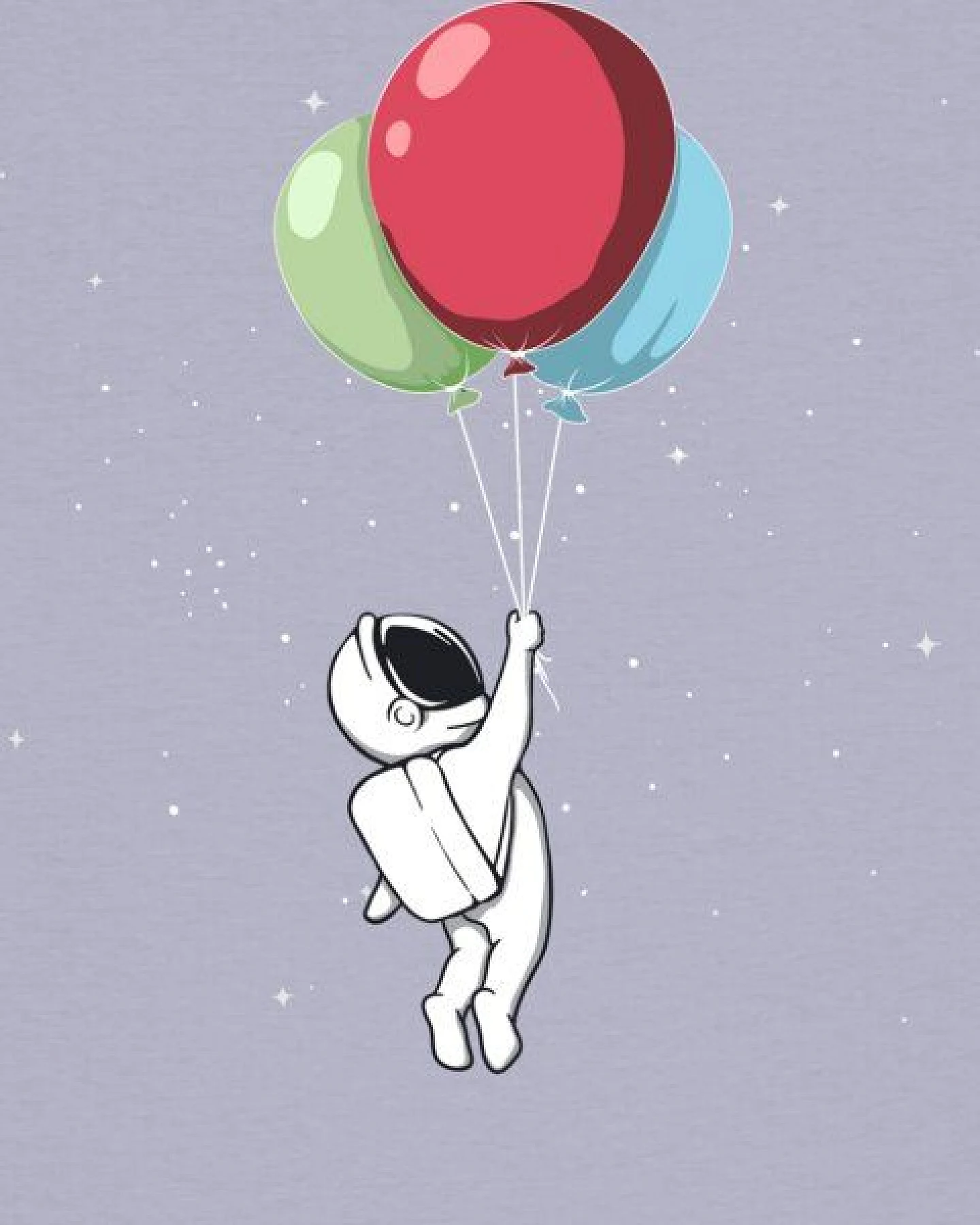 watapparel T-Shirt Frauen Little Balloon Astronaut – Ansicht 2