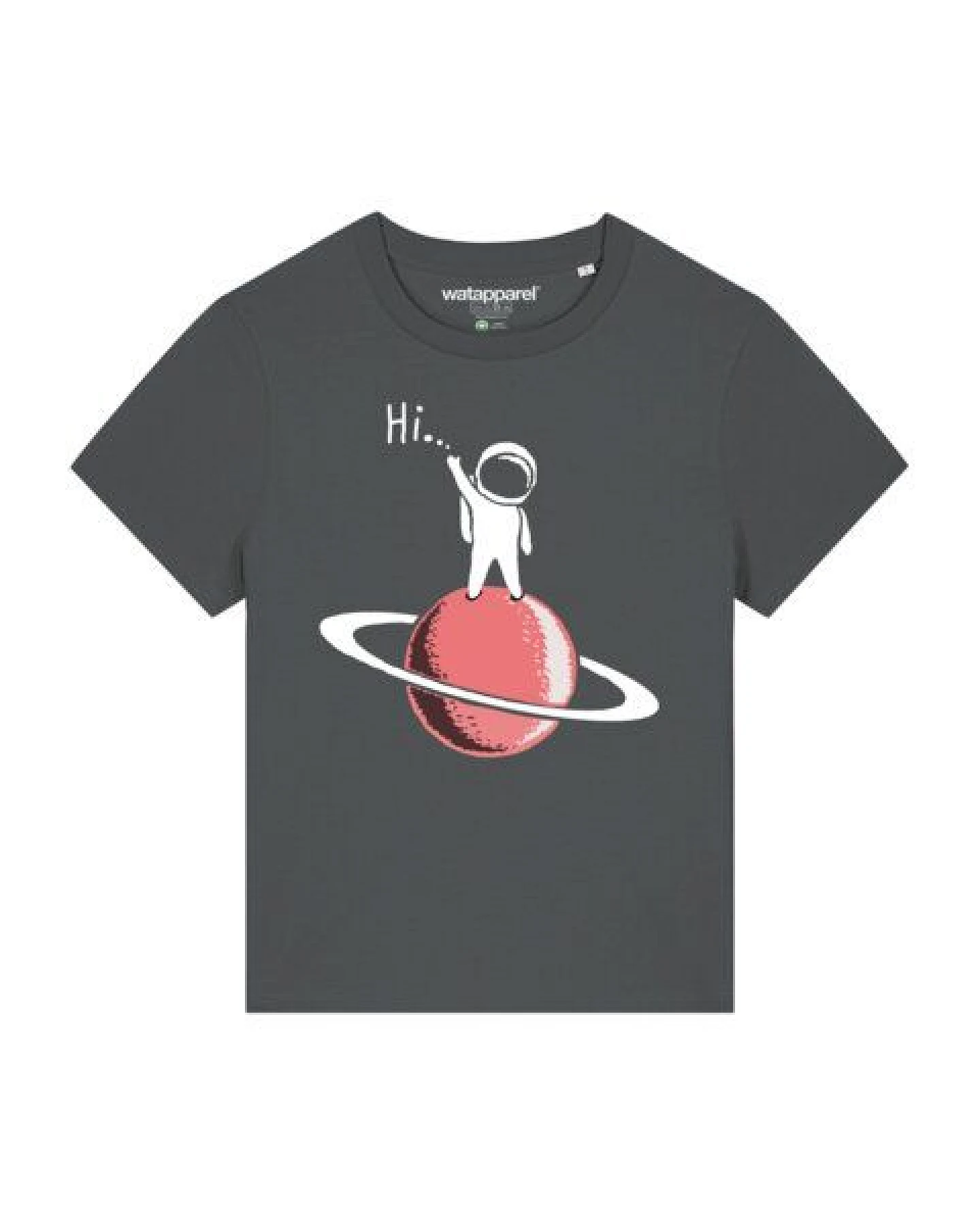 watapparel T-Shirt Frauen Astronaut says Hi – Ansicht 2