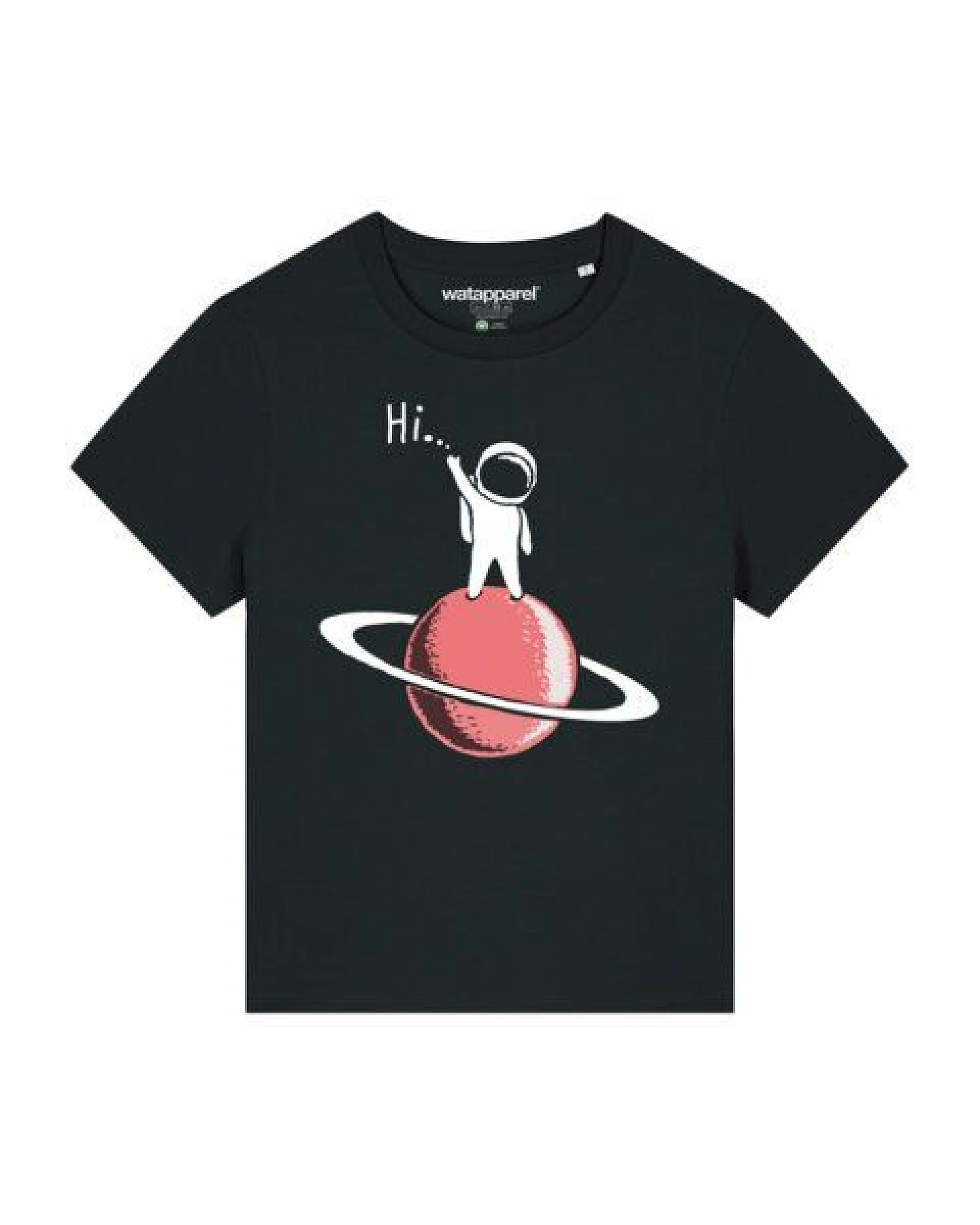 watapparel T-Shirt Frauen Astronaut says Hi – Ansicht 2