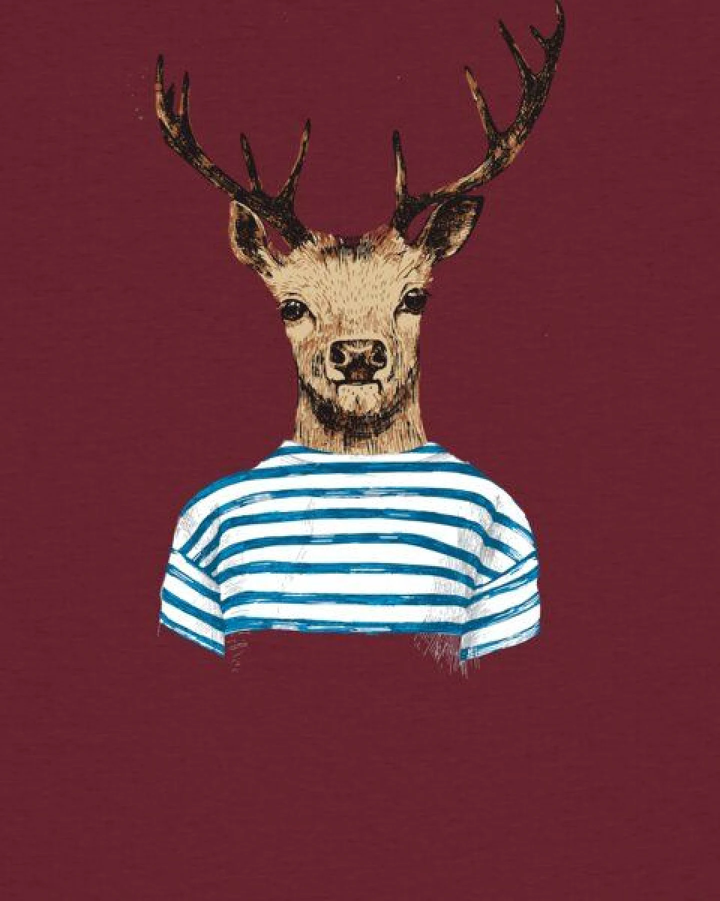 watapparel T-Shirt Frauen Hirsch – Ansicht 3