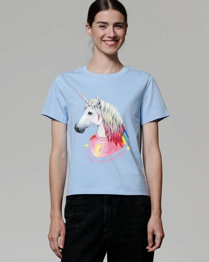 watapparel T-Shirt Frauen Flash, the unicorn