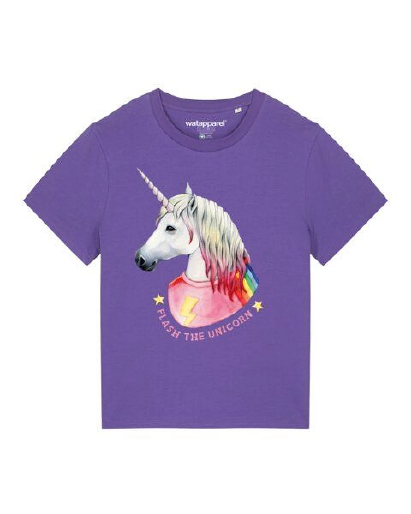 watapparel T-Shirt Frauen Flash, the unicorn – Ansicht 2