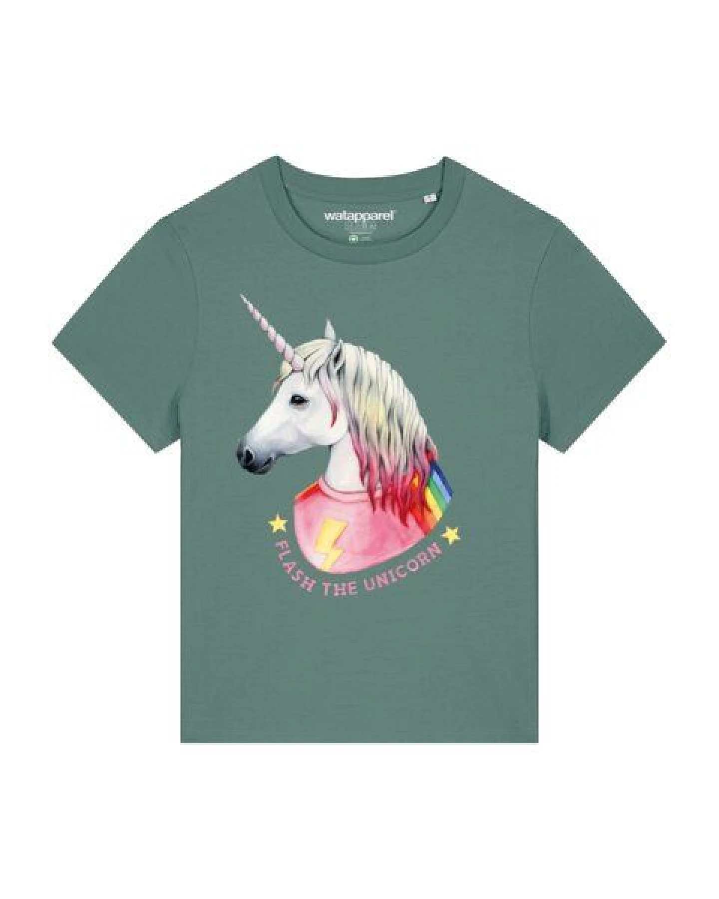 watapparel T-Shirt Frauen Flash, the unicorn – Ansicht 2