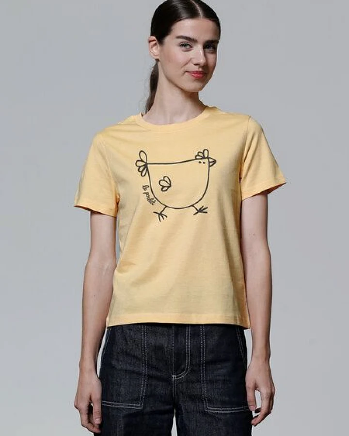 Produktseite: watapparel T-Shirt Frauen Le poulet - das Huhn