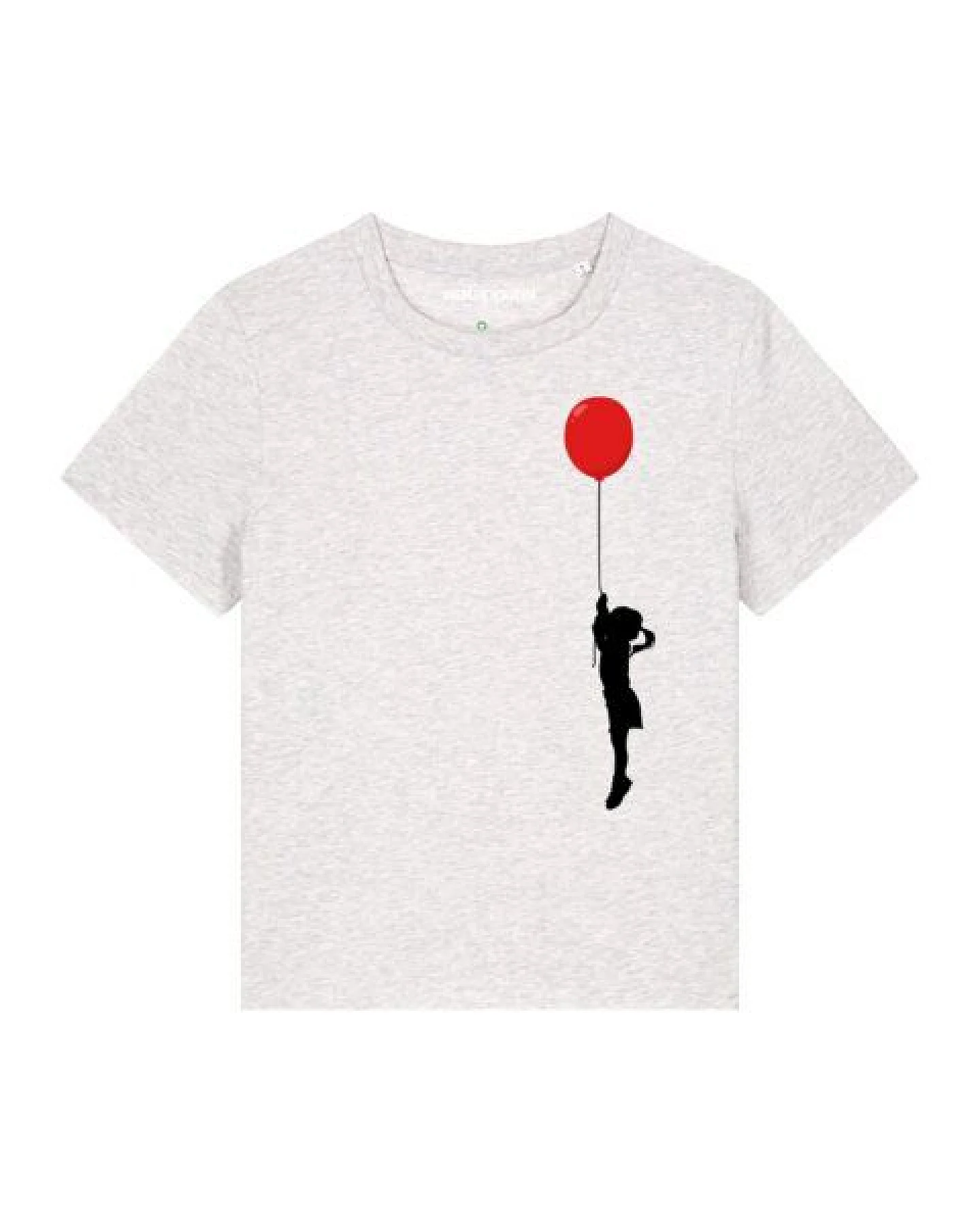 watapparel T-Shirt Frauen Mädchen mit Luftballon (print) – Ansicht 2