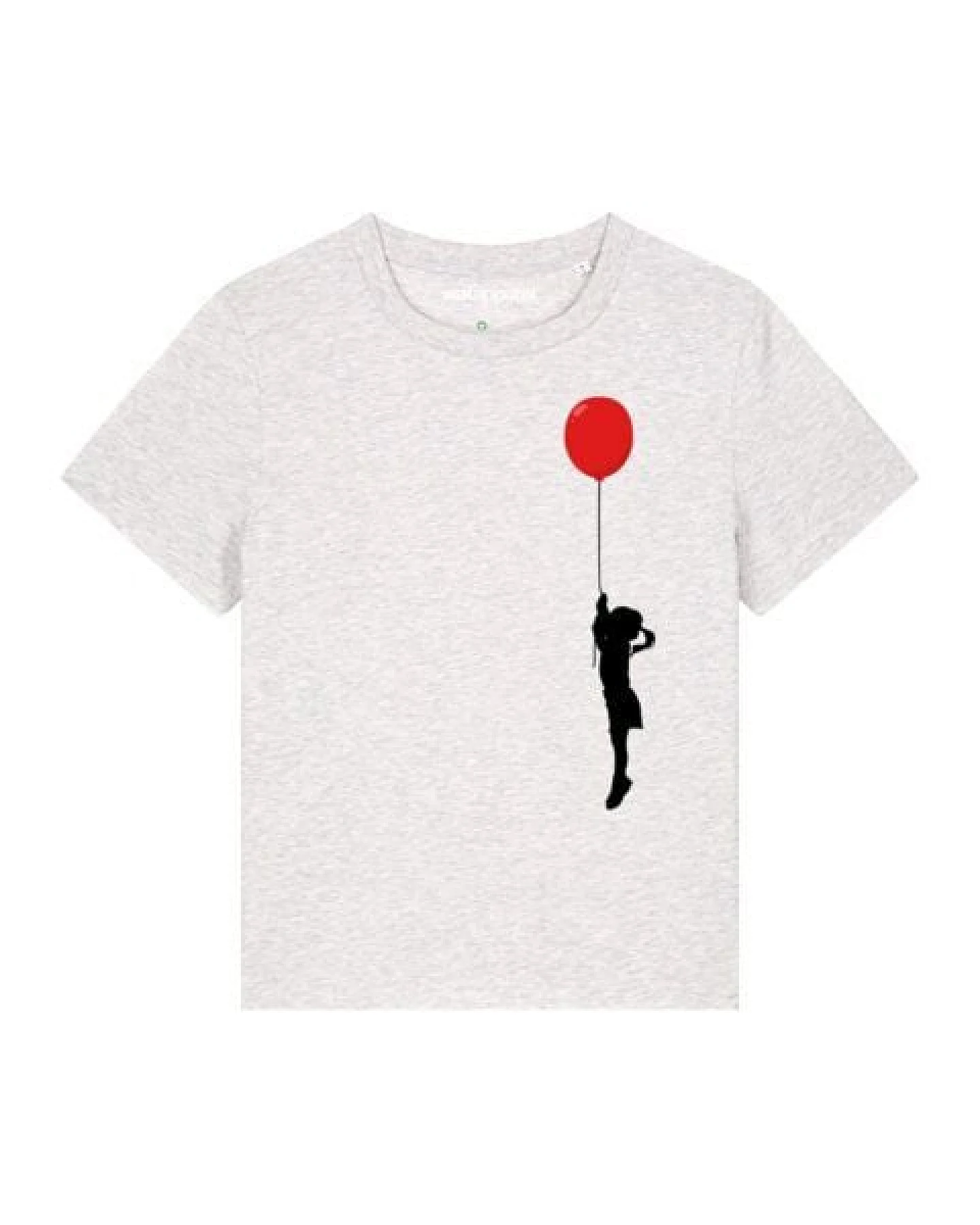 watapparel T-Shirt Frauen Mädchen mit Luftballon (print) – Ansicht 2
