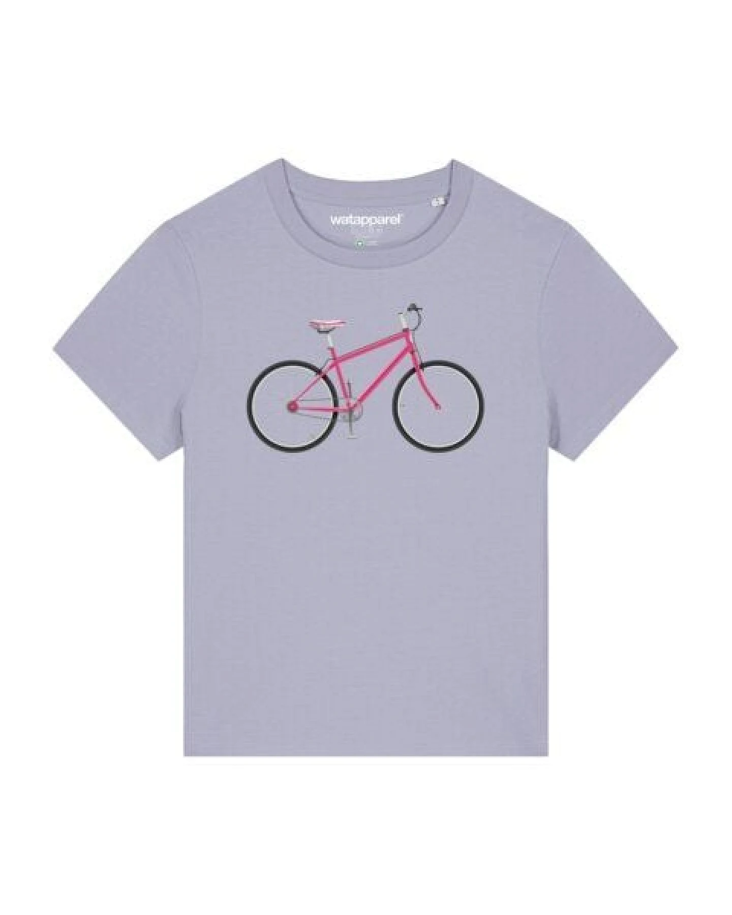 watapparel T-Shirt Frauen Pink Bike – Ansicht 2