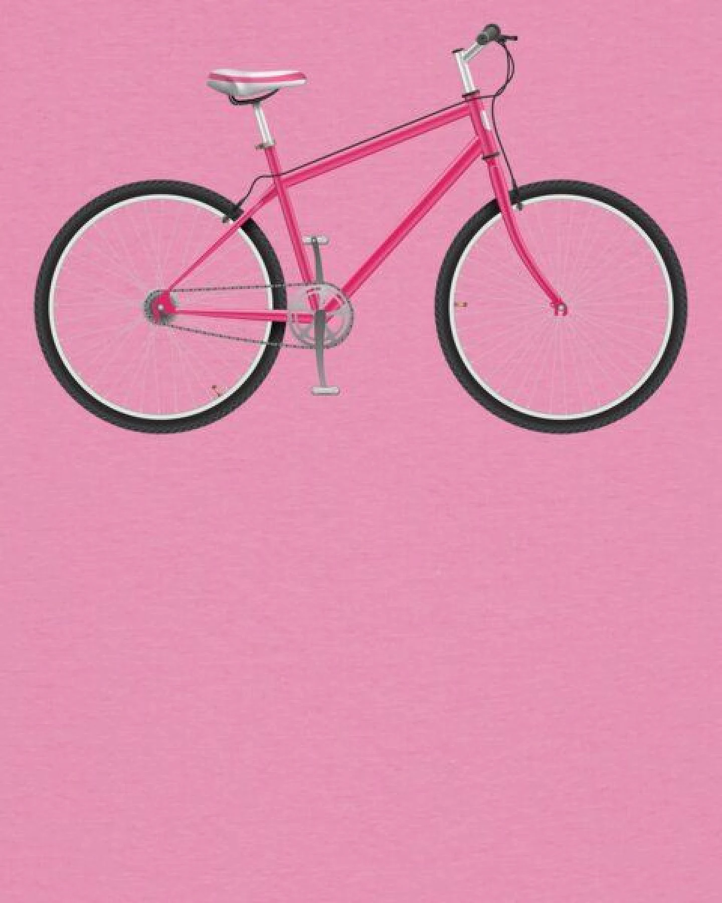 watapparel T-Shirt Frauen Pink Bike – Ansicht 3