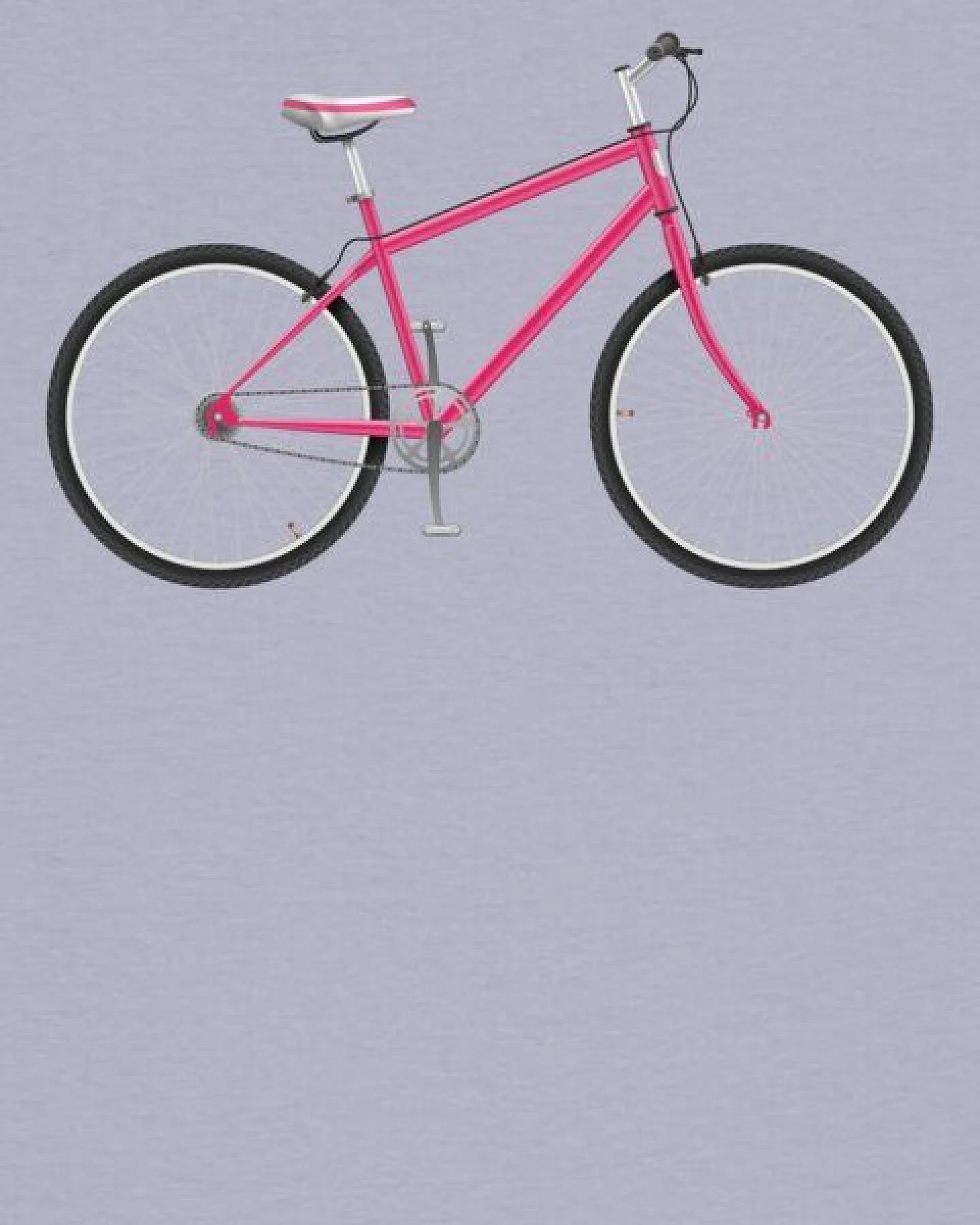 watapparel T-Shirt Frauen Pink Bike – Ansicht 3