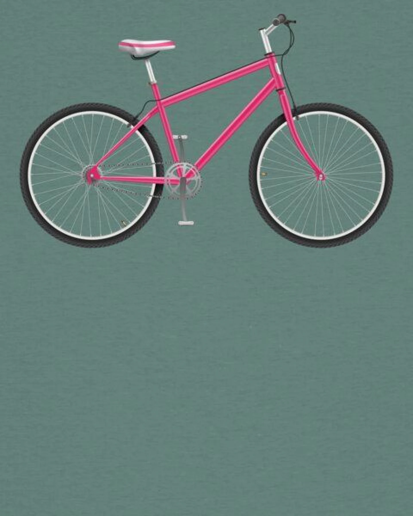 watapparel T-Shirt Frauen Pink Bike – Ansicht 3