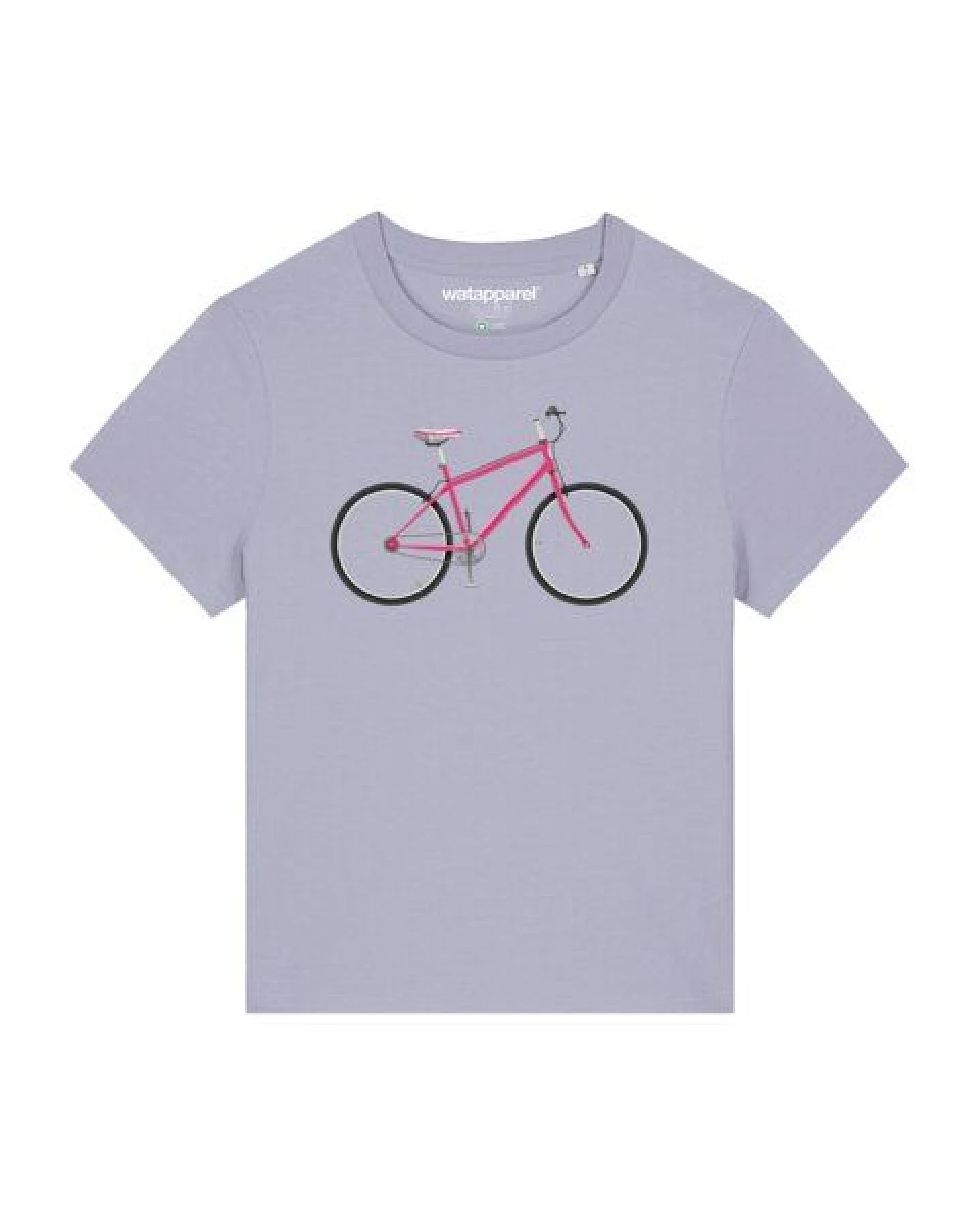watapparel T-Shirt Frauen Pink Bike – Ansicht 2