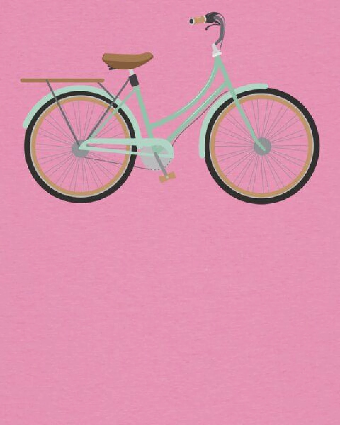 watapparel T-Shirt Frauen Mint Bike – Ansicht 3