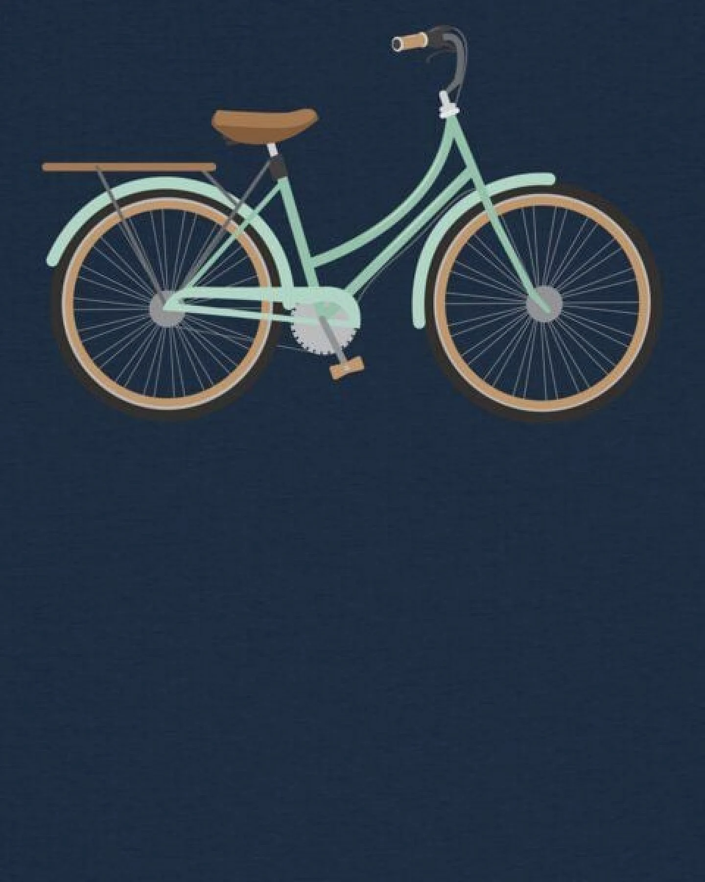 watapparel T-Shirt Frauen Mint Bike – Ansicht 3