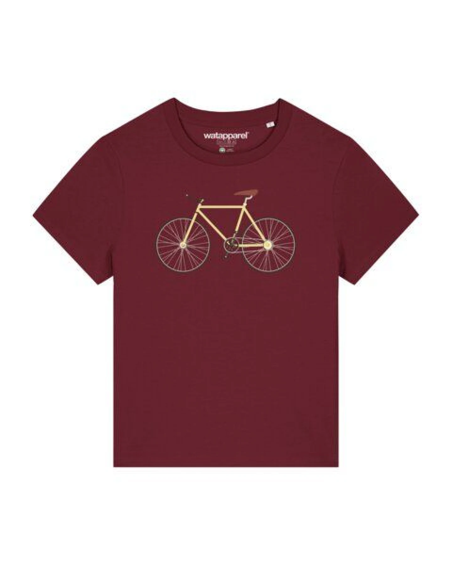 watapparel T-Shirt Frauen Yellow Bike – Ansicht 2
