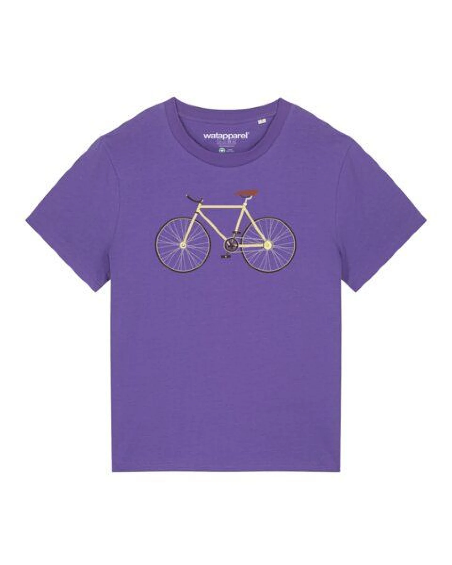 watapparel T-Shirt Frauen Yellow Bike – Ansicht 2