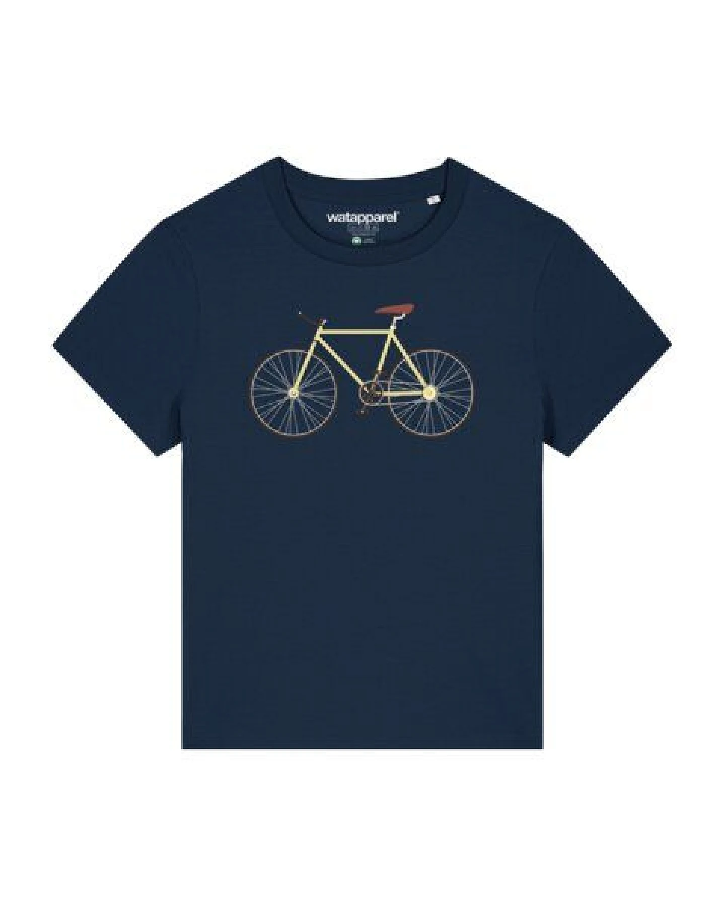 watapparel T-Shirt Frauen Yellow Bike – Ansicht 2