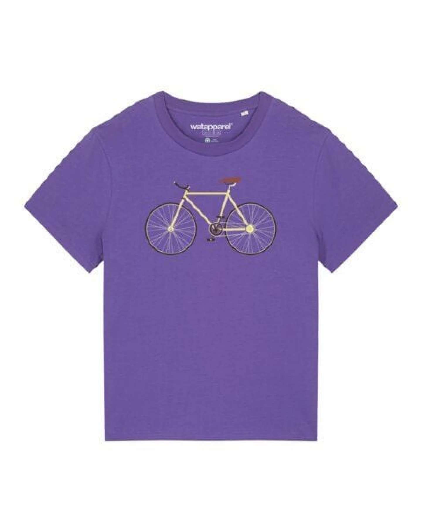 watapparel T-Shirt Frauen Yellow Bike – Ansicht 2
