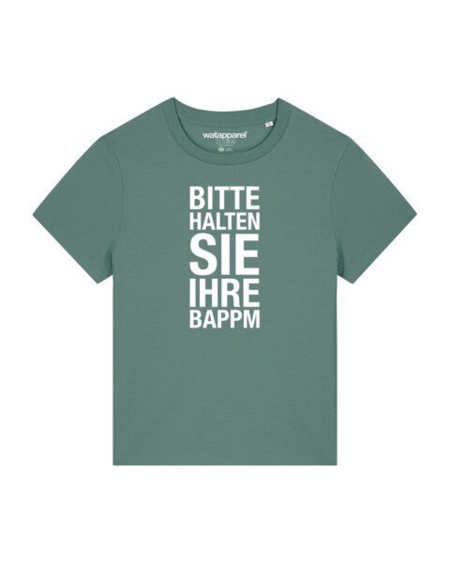 watapparel T-Shirt Frauen Bitte Halten Sie Ihre Bappm – Ansicht 2