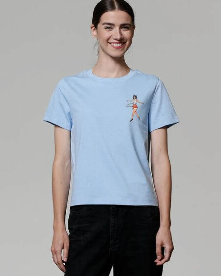 watapparel T-Shirt Frauen Hula Hoop