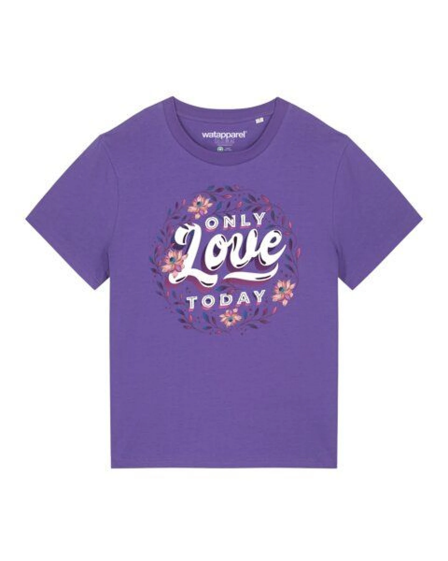 watapparel T-Shirt Frauen only love today – Ansicht 2