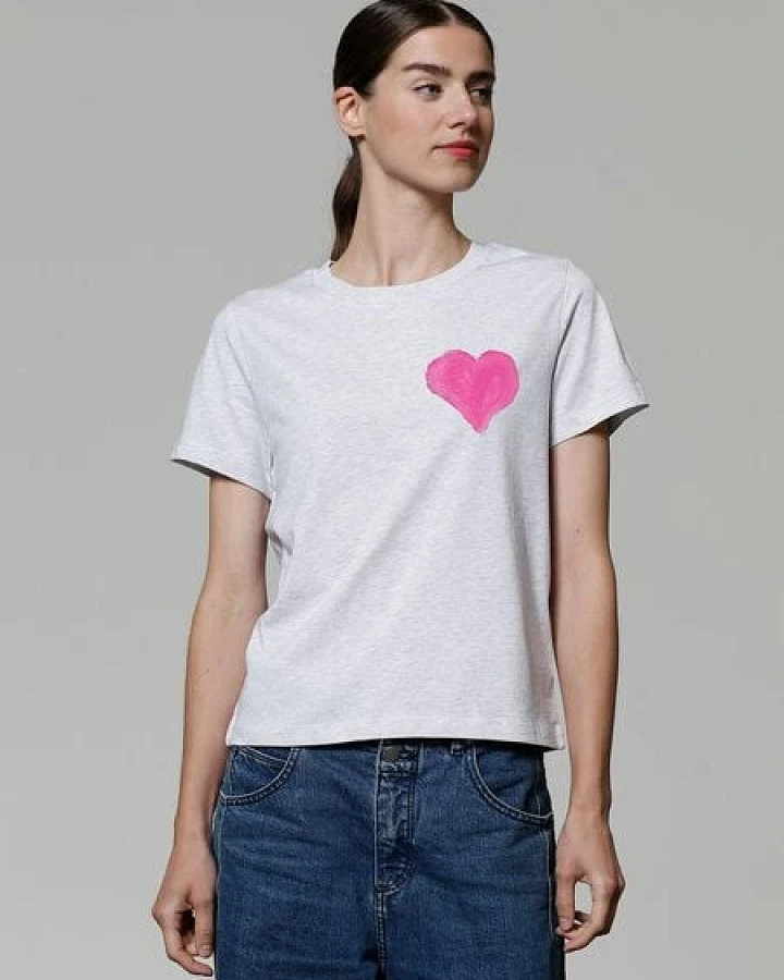 watapparel T-Shirt Frauen Pink Heart
